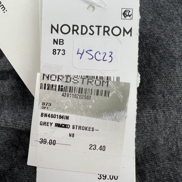 Nordstrom Babies' 2-Piece Pull On Cotton Joggers Set Grey Micro Strokes NB NWT - Picture 4 of 7